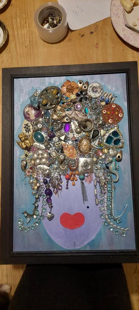 Apart, mooi, sieraden, Antiek en Kunst, Kunst | Schilderijen | Abstract, Ophalen of Verzenden