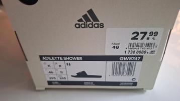 Adidas Adilette Shower slippers maat 46 beschikbaar voor biedingen