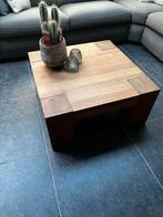 Goossens Quint Salontafel - 75x75x35 cm, Huis en Inrichting, 100 tot 150 cm, Zo goed als nieuw, Minder dan 50 cm, Eikenhout