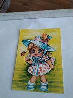 MEISJE. MET BLOEMEN. 1986, Verzamelen, Ophalen of Verzenden, Kinderen