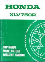 Honda XLV750 R shop manual werkplaatsboek 1983, Motoren, Verzenden, Honda