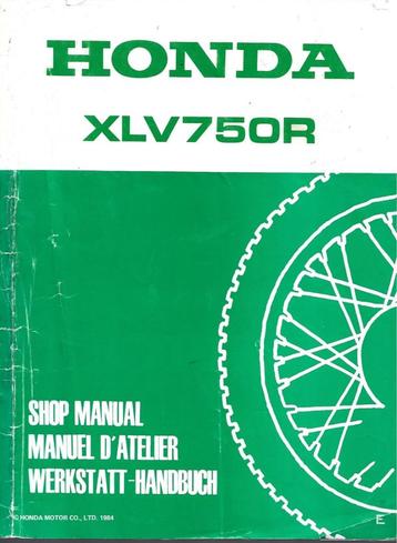 Honda XLV750 R shop manual werkplaatsboek 1983 beschikbaar voor biedingen