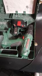 Bosch PSR 12 VE-2 Schroefmachine met Accu en Lader, Doe-het-zelf en Verbouw, Gereedschap | Boormachines, Gebruikt, Variabele snelheid