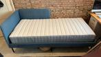 Ikea slattum bed met matras 90x200, Ophalen, 90 cm, Eenpersoons, Blauw