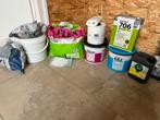 Restpartij tegellijm, voegmiddel en primer, Doe-het-zelf en Verbouw, Tegels, Ophalen, Overige materialen, Gebruikt, Overige typen