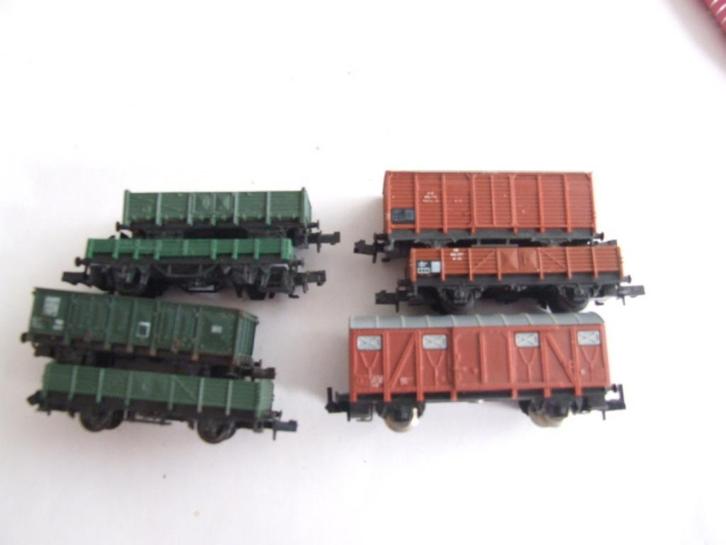 setje verschillende goederenwagons 7x, Hobby en Vrije tijd, Modeltreinen | N-Spoor, Nieuw, Wagon, Gelijkstroom, Fleischmann, Ophalen of Verzenden
