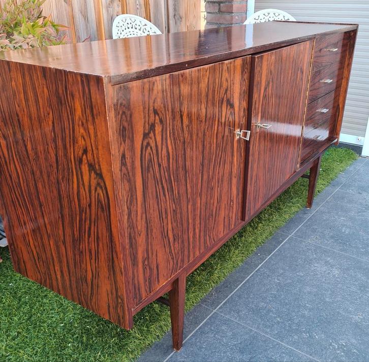 Mid Century Deense Vintage DRESOIR/LOWBOARD, Huis en Inrichting, Kasten | Dressoirs, Zo goed als nieuw, 25 tot 50 cm, Ophalen of Verzenden