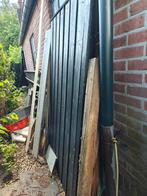 Gratis Schutting deur en Hout, Ophalen, Zo goed als nieuw, Minder dan 180 cm, Planken