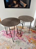 Bijzettafel brons Loods 5, Minder dan 55 cm, Metaal of Aluminium, Rond, Zo goed als nieuw