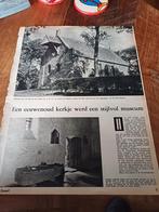 Artikel Romaans kerkje Janum 1958, Ophalen of Verzenden, 1940 tot 1960, Knipsel(s)
