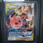 Pokemon Mega Lopunny & Jigglypuff GX 165/236 Cosmic Eclipd, Foil, Ophalen of Verzenden, Losse kaart, Zo goed als nieuw