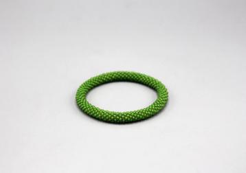 Glaskralen armband - lichtgroen - RB072 beschikbaar voor biedingen