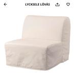 Slaapbank: Ikea Lycksele Lovas slaapstoel, Huis en Inrichting, Fauteuils, Ophalen, Zo goed als nieuw, Stof, 75 tot 100 cm