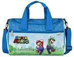 Super Mario weekendtas / Sporttas - Luigi, 40 tot 60 cm, Blauw, Nieuw, Minder dan 35 cm