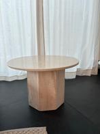 Vintage Travertin Salontafel - Japandi Stijl, Ophalen, Gebruikt, ', Rond