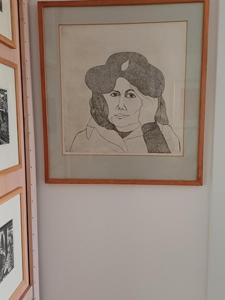 Ets Gerie Beuling, Antiek en Kunst, Kunst | Etsen en Gravures, Ophalen of Verzenden