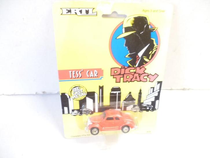 Ertl 1990 Dick Tracy Tess Car 6,5cm film modelauto, Verzamelen, Film en Tv, Nieuw, Film, Beeldje, Replica of Model, Ophalen of Verzenden