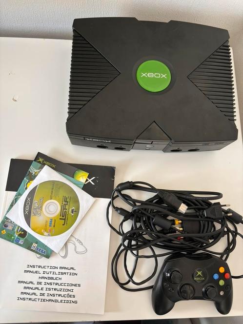 Original Xbox bundel met probleem, Spelcomputers en Games, Spelcomputers | Xbox Original, Zo goed als nieuw, Met 1 controller