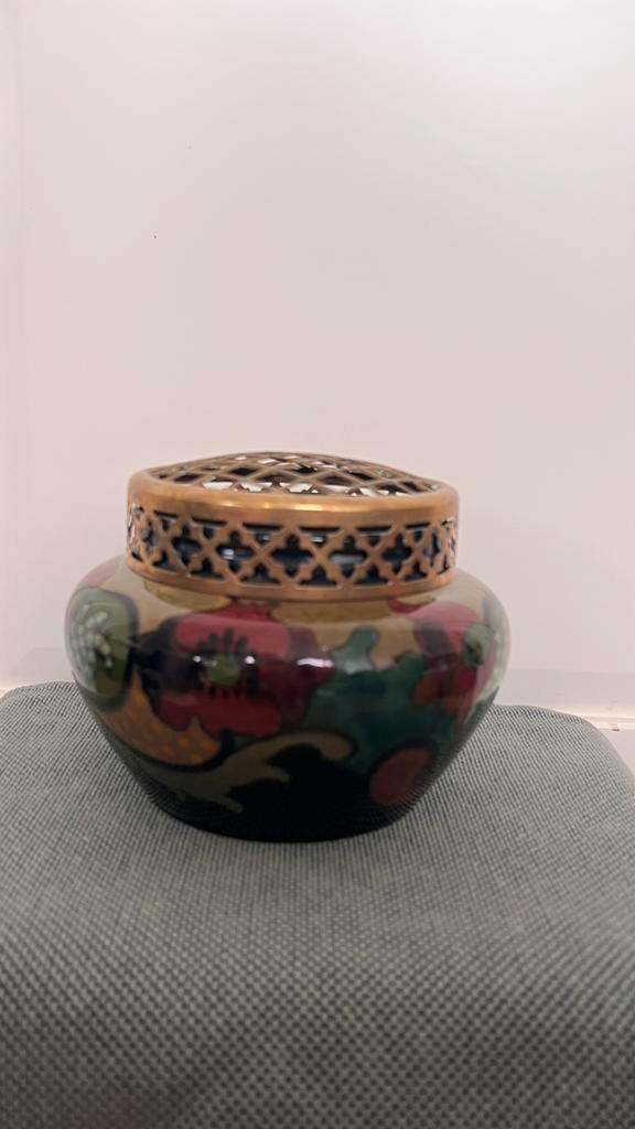 Grote Plateel rozensteker, Antiek en Kunst, Antiek | Porselein, Ophalen of Verzenden