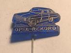 Plastic OPEL REKORD AUTOMODEL Speld (Blauw/Zilverkleur)., Verzamelen, Speldjes, Pins en Buttons, Verzenden, Zo goed als nieuw