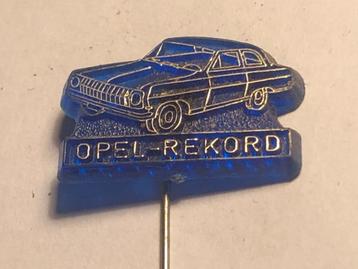 Plastic OPEL REKORD AUTOMODEL Speld (Blauw/Zilverkleur). beschikbaar voor biedingen