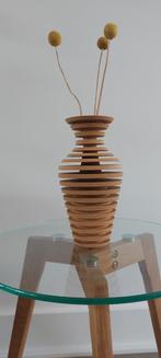 3D Geprinte Vaas - Wood Look - Nieuw!, Kunststof, Overige kleuren, Nieuw, Ophalen of Verzenden