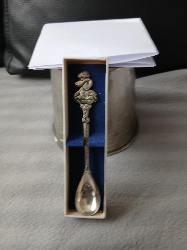 Te koop Poedel verzilverd Theelepeltje, Ophalen of Verzenden