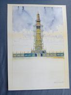 Art Nouveau architectuur prent, Verzenden, Voor 1940