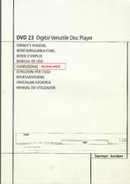 HANDLEIDING (boek) DVD Speler - Harman Kardon - DVD 23, Ophalen of Verzenden, Zo goed als nieuw, Dvd-speler, Overige merken