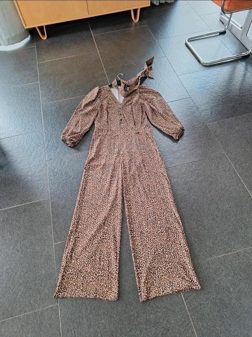 Studio Anneloes Leopard jumpsuit L, Kleding | Dames, Jumpsuits, Zo goed als nieuw, Maat 42/44 (L), Overige kleuren, Ophalen of Verzenden