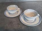 Theekopjes met schotel, rijstkorrel servies, Ophalen of Verzenden