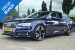 AUDI A4 AVANT 35 TFSI SPORT LEASE EDITION AUT. | TREKHAAK |, Stof, Gebruikt, 4 cilinders, Blauw