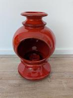 Grote rode waxinelichthouder Pan Keramiek, Antiek en Kunst, Ophalen of Verzenden