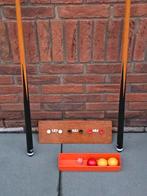 2 antieke keus (122cm) scorebord en 3 biljart ballen €45, Ophalen of Verzenden, Zo goed als nieuw, Biljarttafel