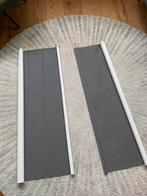 Twee grijze rolgordijnen 116,5 x 190, Huis en Inrichting, Stoffering | Gordijnen en Lamellen, Grijs, 100 tot 150 cm, 150 tot 200 cm