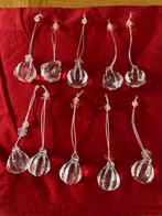 10 mooie MASSIEF GLAZEN KERST BALLETJES, Ophalen of Verzenden, Zo goed als nieuw