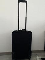 Zwarte Koffer met Wieltjes, Sieraden, Tassen en Uiterlijk, Koffers, Ophalen, 50 tot 60 cm, Zacht kunststof, 35 tot 45 cm