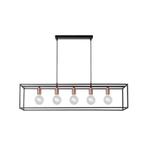 Lucide hanglamp Arthur zwart 5xE27 5W, Huis en Inrichting, Lampen | Hanglampen, Ophalen of Verzenden, Metaal, 75 cm of meer