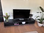 Tv meubel, zwart teak, Ophalen, Teakhout, Zo goed als nieuw, 200 cm of meer