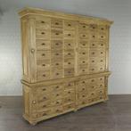 22595 Apothekerskast Winkelkast Anna Teak 2,50 m, Huis en Inrichting, Kasten | Ladekasten, 5 laden of meer, 200 cm of meer, Teakhout