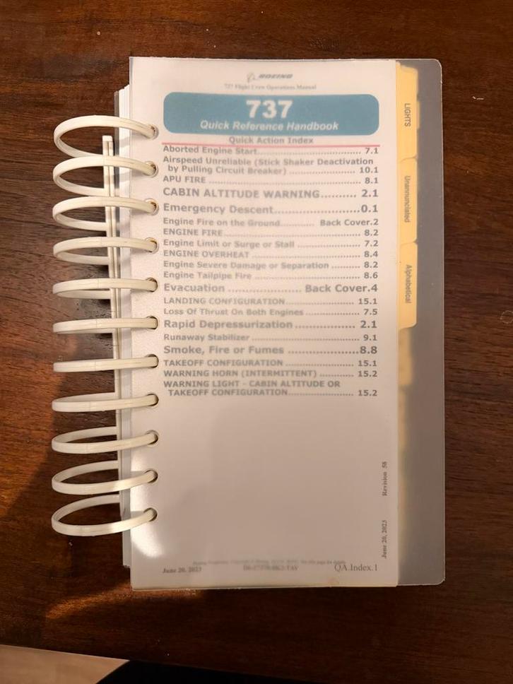 Boeing 737 QRH - Zo Goed Als Nieuw!, Boeken, Techniek, Zo goed als nieuw, Overige onderwerpen, Ophalen of Verzenden