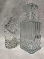Glazen karaf met 2 glazen, whisky stijl, Huis en Inrichting, Keuken | Servies, Glas of Glazen, Ophalen of Verzenden, Overige stijlen