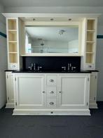 Van Heck Landelijk Badmeubel - Dubbele Wastafel + Spiegelkas, Ophalen, 200 cm of meer, Overige typen, Zo goed als nieuw