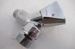 Wasmachinekraan 1/2"m Knop Chroom, Ophalen of Verzenden, Nieuw, Chroom