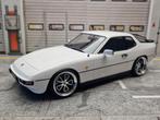 1:18 Porsche 924 S - 1986 - Wit - unieke OUTLAW F52 Velgen!, Hobby en Vrije tijd, Modelauto's | 1:18, Overige merken, Auto, .