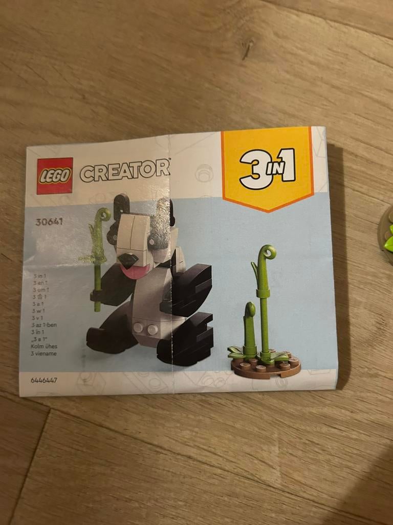 Lego panda 30641, Kinderen en Baby's, Speelgoed | Duplo en Lego, Ophalen of Verzenden, Zo goed als nieuw, Complete set, Lego
