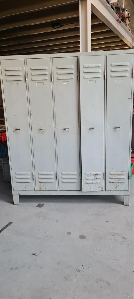 Vintage Locker Kast - 5 Deurs - Leg & Hang, Huis en Inrichting, Ophalen, Zo goed als nieuw, Vintage