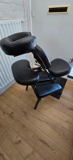 Massage Stoel Zwart + Hoofd/Nek steun, Ophalen, Zo goed als nieuw, Massagestoel of Kussen