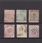 1869 - 1871 Wapenzegels, nvph nrs. 13 - 18, gebruikt., Verzenden, T/m 1940, Gestempeld