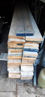 47 stuks steigerplanken, Doe-het-zelf en Verbouw, Hout en Planken, Ophalen, Gebruikt, 25 tot 50 mm, 250 tot 300 cm